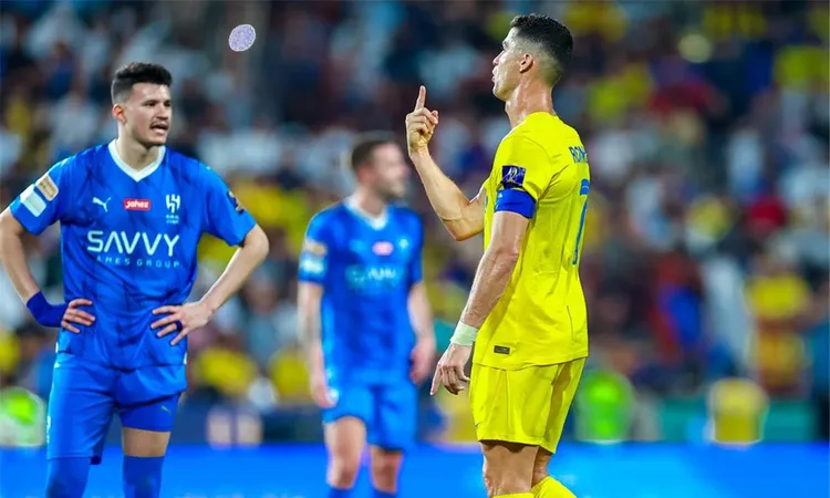 ملخص ونتيجة مباراة النصر والهلال (1-1) في ديربي الرياض بالدوري السعودي